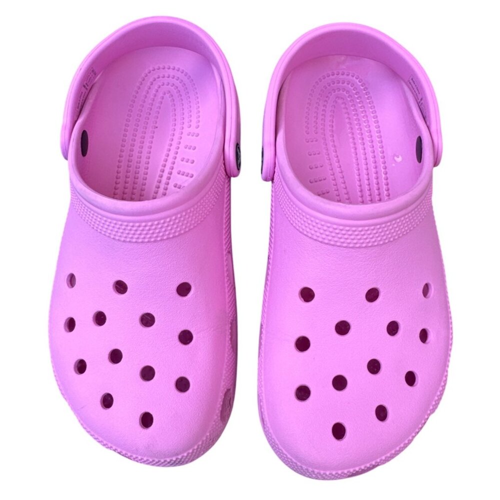 Crocs Classic Clogs Pink M7/W9 Comfortable Lightweight Slip-On Sandals For Men &